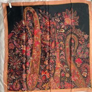 Baar and Beards Floral Paisley Silk Scarf